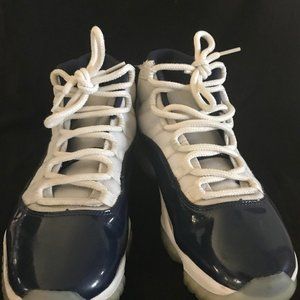 air jordan 11 retro high tops blue size 8.5